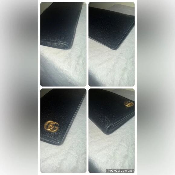 Authentic GUCCI GG Marmont Black Leather Long Wallet Full Inclusion - Picture 7 of 7